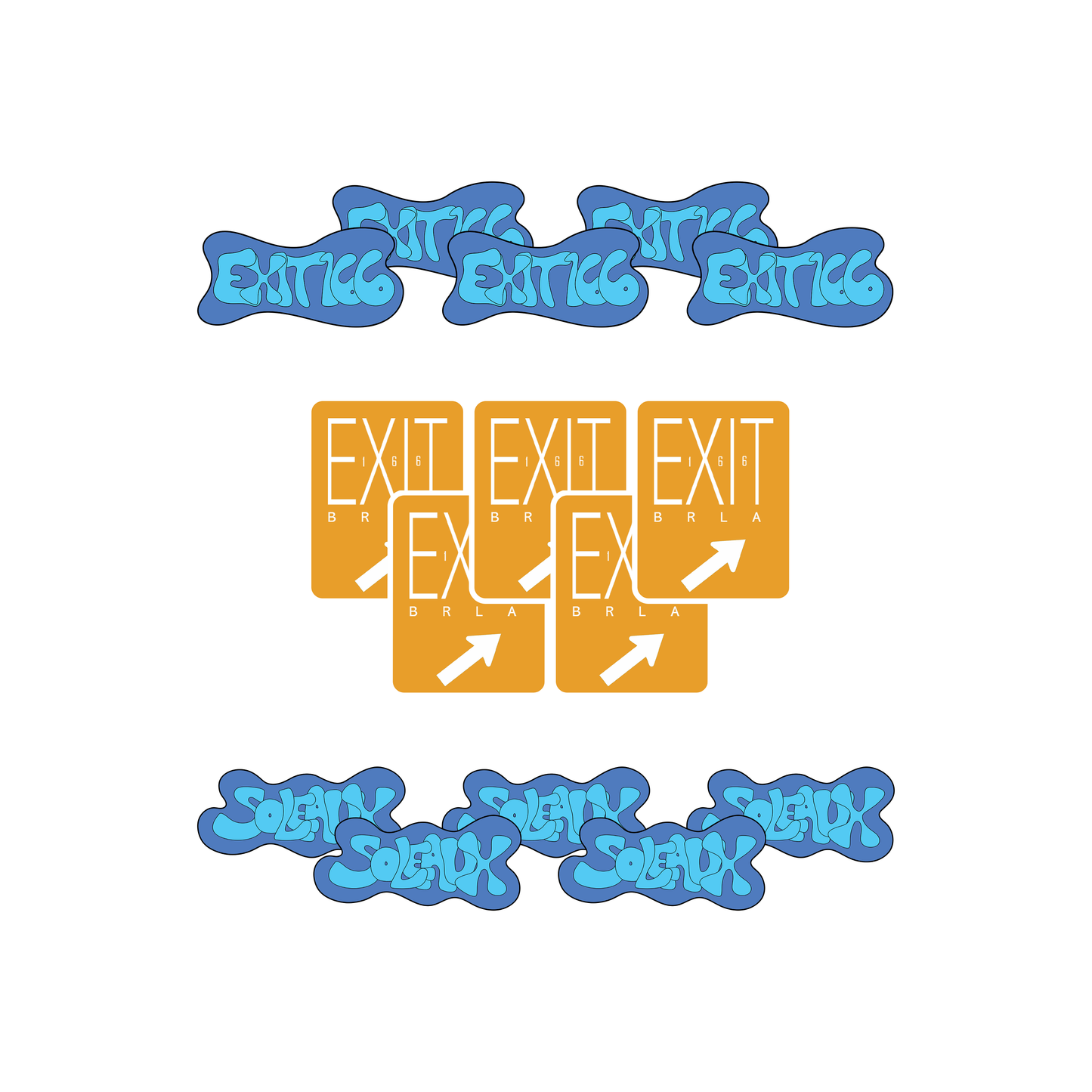 EXIT 166 STICKER PACK